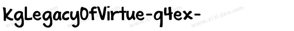 KgLegacyOfVirtue-q4ex字体转换