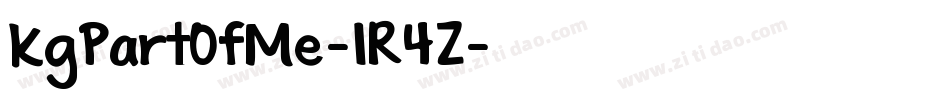 KgPartOfMe-1R4Z字体转换 KgPartOfMe-1R4Z字体转换