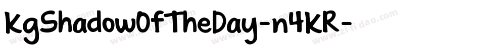 KgShadowOfTheDay-n4KR字体转换