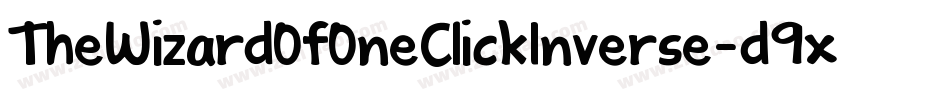 TheWizardOfOneClickInverse-d9xKg字体转换