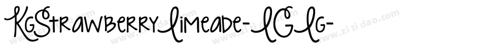 KgStrawberryLimeade-LGLg字体转换