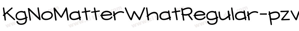KgNoMatterWhatRegular-pzwD字体转换