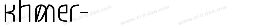 Khmer字体转换
