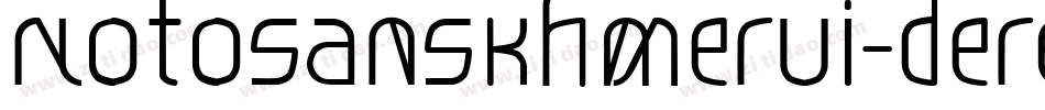 NotoSansKhmerUi-derE字体转换
