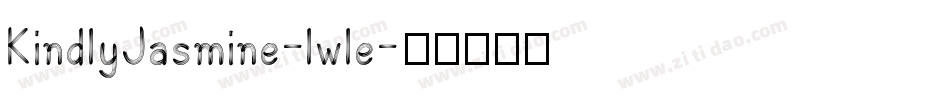 KindlyJasmine-lwle字体转换
