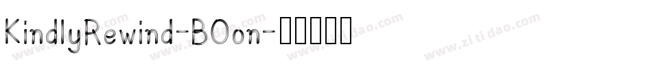 KindlyRewind-BOon字体转换