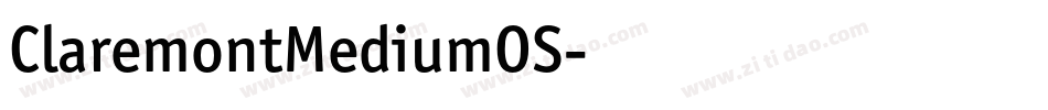 ClaremontMediumOS字体转换