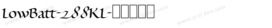 LowBatt-z88KL字体转换