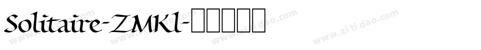 Solitaire-ZMKl字体转换