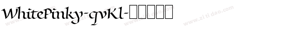 WhitePinky-qvKl字体转换