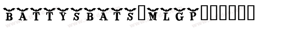 Battysbats-MlGP字体转换
