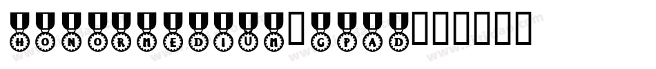 HonorMedium-GpaD字体转换