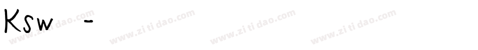 Ksw新豪龍字体转换