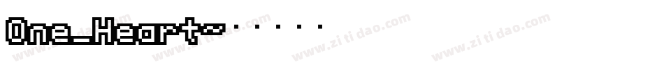 One_Heart字体转换
