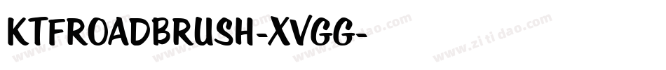 KtfRoadbrush-XVGg字体转换
