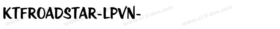 KtfRoadstar-LPVn字体转换