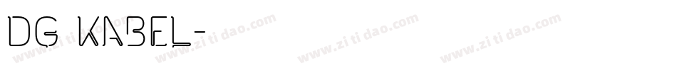 DG_Kabel字体转换