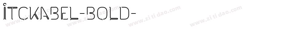 ItcKabel-Bold字体转换