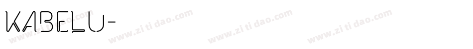 KABELU字体转换