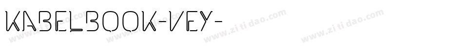 KabelBook-VEy字体转换