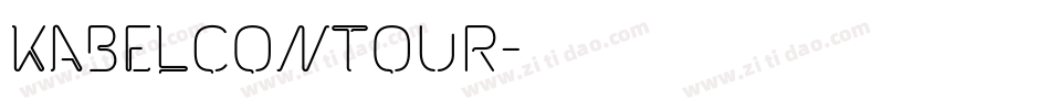 KabelContour字体转换