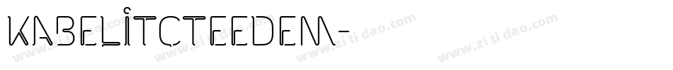 KabelItcTEEDem字体转换