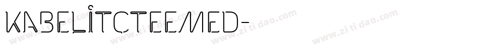 KabelItcTEEMed字体转换