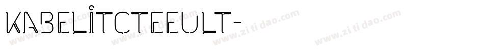KabelItcTEEUlt字体转换