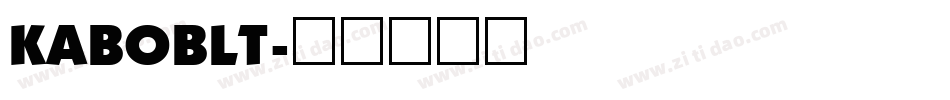 KABOBLT字体转换