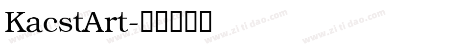 KacstArt字体转换