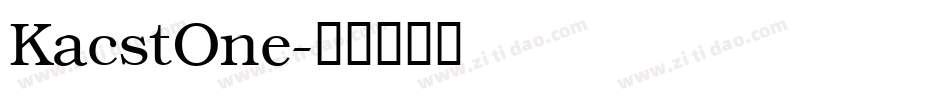 KacstOne字体转换