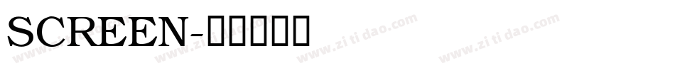 SCREEN字体转换