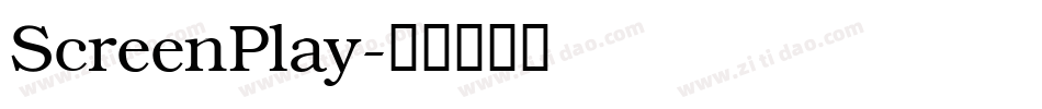 ScreenPlay字体转换