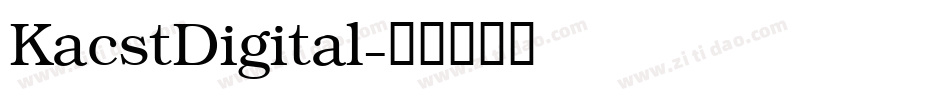 KacstDigital字体转换