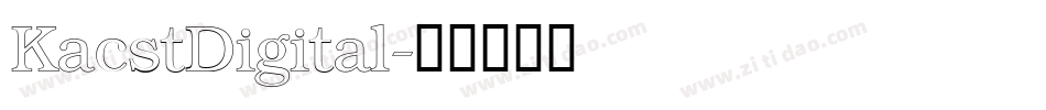 KacstDigital字体转换