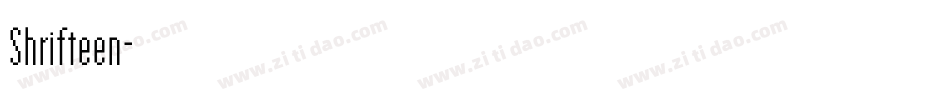 Shrifteen字体转换