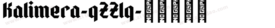 Kalimera-qZZlq字体转换