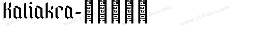 Kaliakra字体转换