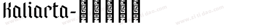 Kaliarta字体转换