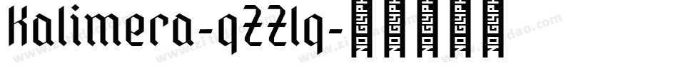 Kalimera-qZZlq字体转换