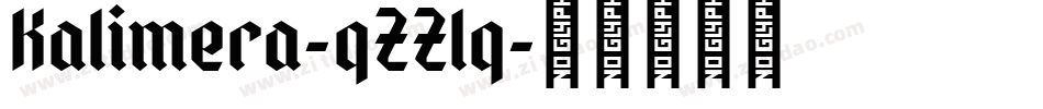 Kalimera-qZZlq字体转换