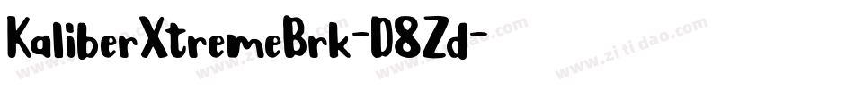 KaliberXtremeBrk-D8Zd字体转换