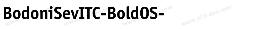 BodoniSevITC-BoldOS字体转换
