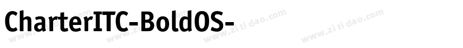 CharterITC-BoldOS字体转换