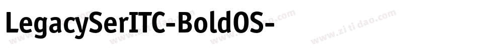 LegacySerITC-BoldOS字体转换