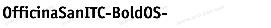 OfficinaSanITC-BoldOS字体转换