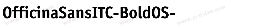 OfficinaSansITC-BoldOS字体转换