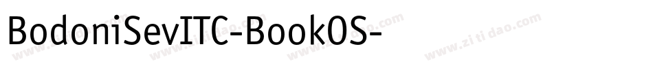 BodoniSevITC-BookOS字体转换