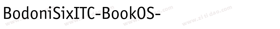 BodoniSixITC-BookOS字体转换