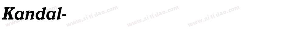 Kandal字体转换